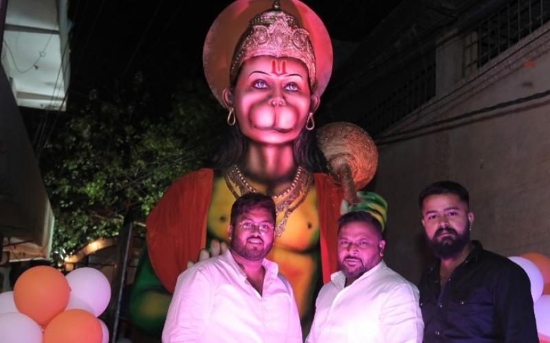 Veer Bajrangi's procession, Sushil Sunny Agarwa, President, Chhattisgarh Building and Other Construction Workers Welfare Board, South Assembly Constituency, Chhattisgarh Nagar's Ambedkar Chowk, Raipur, Chhattisgarh, Khabargali