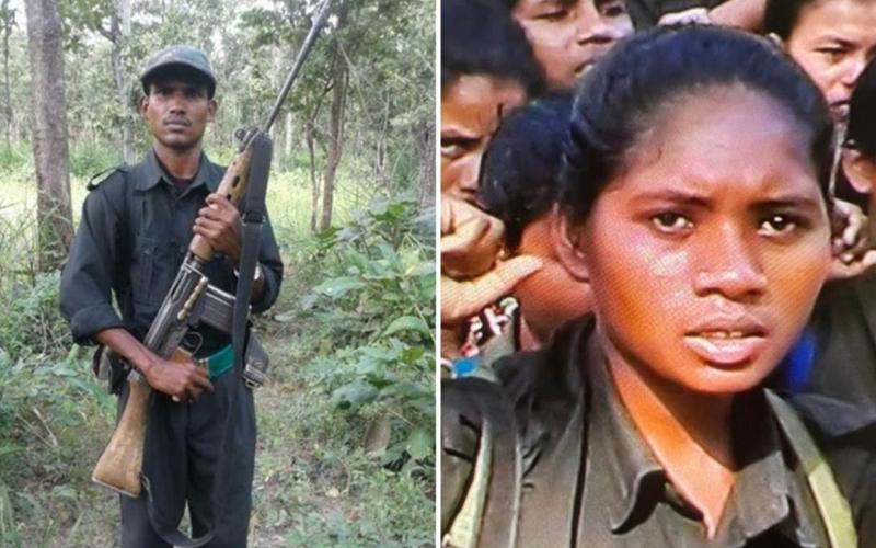 Naxalite LOS commander and LOS member killed in an encounter with a reward of 11 lakhs, five big Naxalites surrendered in Jharkhand with a reward of 10 lakhs, khabargali