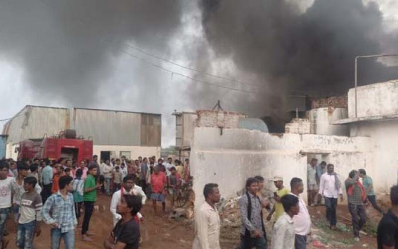 Fierce fire in rice mill, Tilda Newra, Chhattisgarh, Khabargali