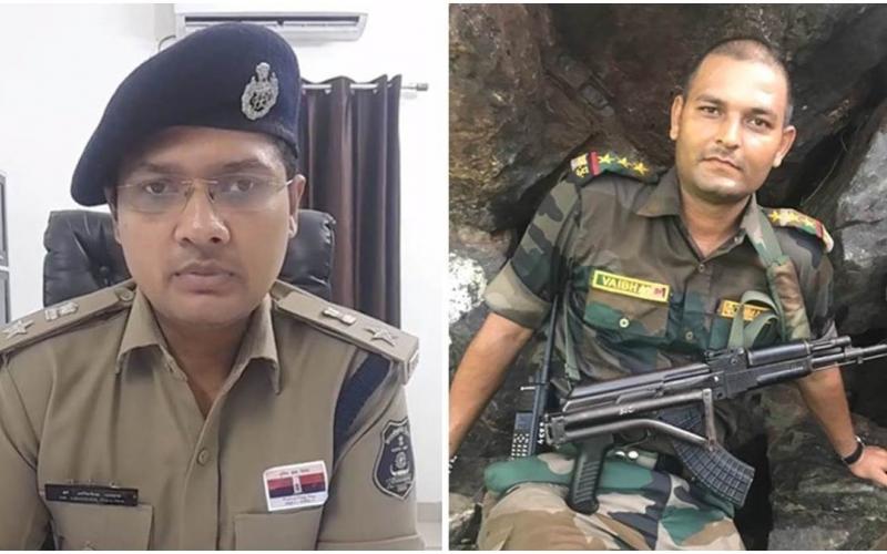 Posthumous Gallantry Medals to Martyr APC Krishnapal Singh Kushwaha along with IPS Abhishek Pallav, RI Vaibhav Mishra, SI Ashwani Sinha, SI Yashwant Shyam, ASI Usaru Ram Kurram and Inspector Uttam Kumar at Independence Day celebrations on 15th August, Chhattisgarh,khabargali