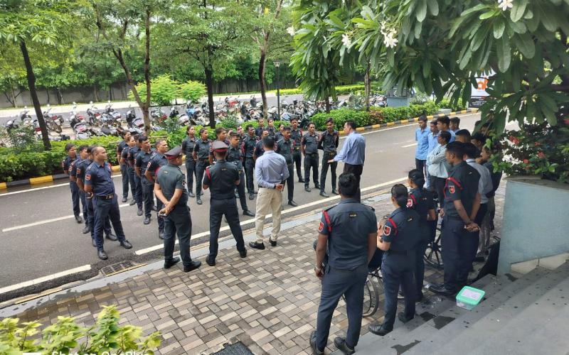 Fire drill was organized in Ambuja Mall, Major Property Disaster Management Security Head Ashwani Sharma, Raipur, Chhattisgarh, khabargali