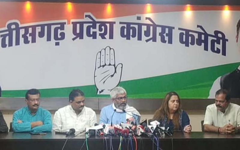 Chief Minister's political advisor Vinod Verma, press conference, direct allegation on ED's raid, ASI Chandrabhushan, Raipur, Chhattisgarh, Khabargali