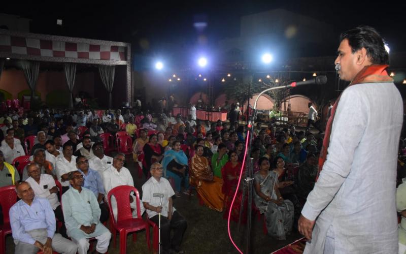 Former Cabinet Minister and Bharatiya Janata Party candidate Rajesh Munat, Public Relations Campaign, Raipur, Chhattisgarh, Khabargali