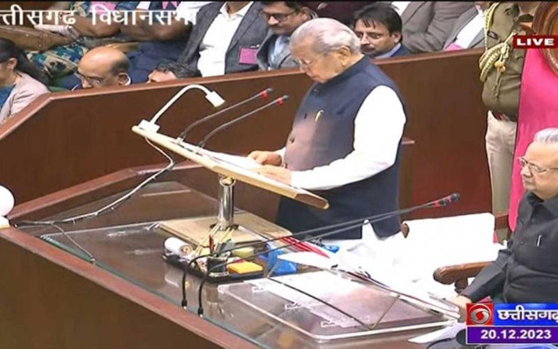 Proceedings of Chhattisgarh Assembly, discussion on supplementary budget, uproar over farmer suicide, work advisory committee, speeches of former Chief Minister Bhupesh, Governor Vishwabhushan Harichandan and supplementary budget, Khabargali.