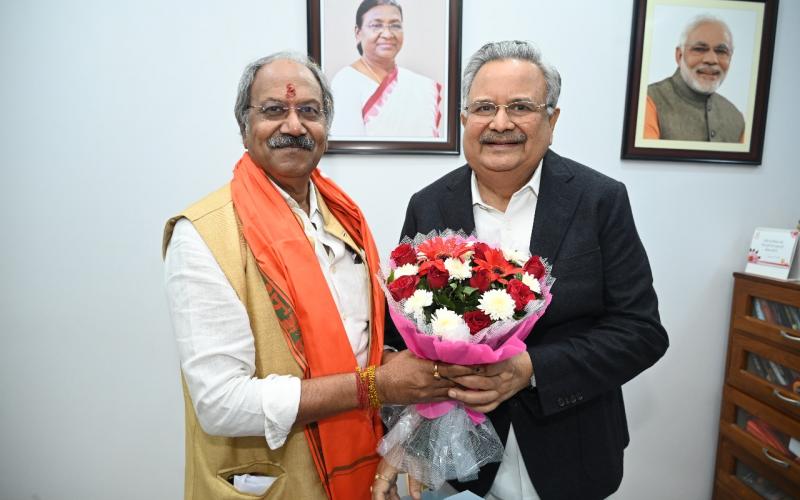 Senior BJP leader and former minister Brijmohan Aggarwal, National Vice President of Bharatiya Janata Party, Former Chief Minister of Chhattisgarh Dr. Raman Singh, Chhattisgarh, Khabargali