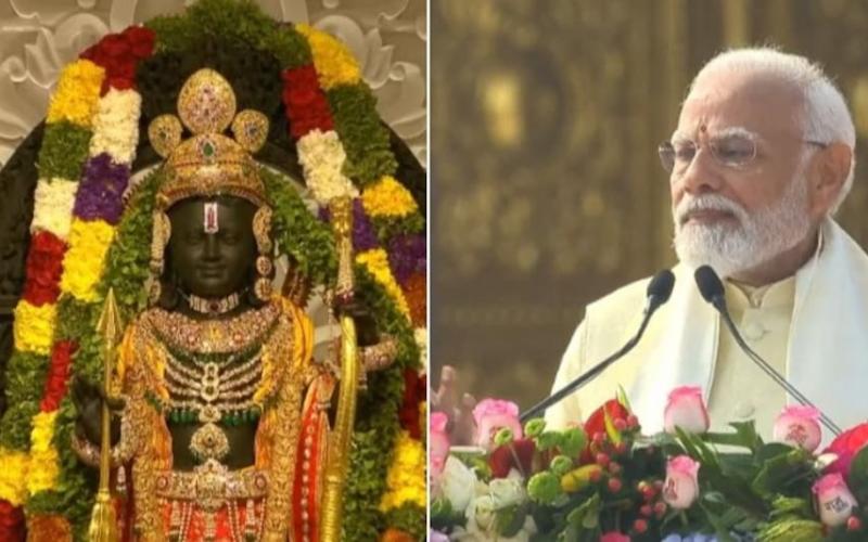 Shri Ram Lalla's life is consecrated in Ayodhya, Ram is not a dispute, Ram is the solution, Ram is the prestige of India, he is flow, not fire but energy, PM Modi, Prime Minister Narendra Modi, Khabargali