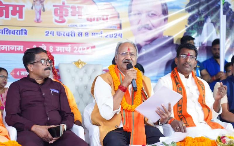 The grandeur of Rajim Kumbh will return, sages and saints from all over the country will participate in Rajim Kumbh Kalp, Endowments and Religious Trusts, Culture and Tourism Minister Shri Brijmohan Aggarwal organized Rajim Kumbh Kalp in Rajim today, Chhattisgarh, Khabargali