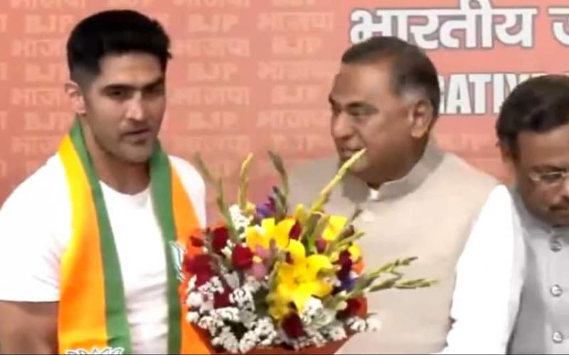 Boxer Vijender Singh joins BJP, Khabargali