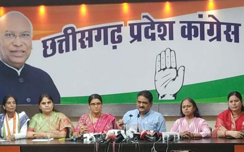 Responding to the allegations of former Congress national spokesperson Radhika Khera, Congress communication department president Sushil Anand Shukla spoke to journalists, Chhattisgarh, Khabargali