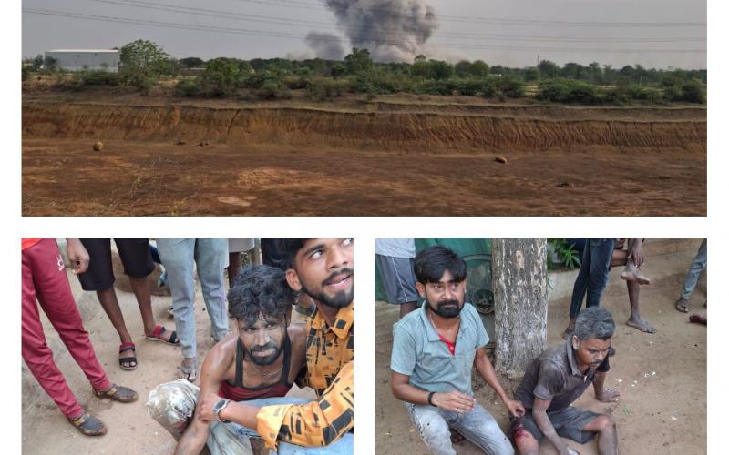 BRAKING: Blast in a gunpowder factory in Chhattisgarh, many people feared dead, gunpowder factory of Special Blast Limited located in village Pirda of Berla block, Khabargali