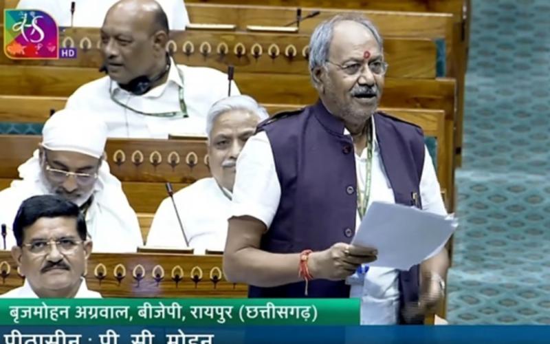 In Lok Sabha, MP Brijmohan Agrawal raised questions on increasing coal production in the country and reducing imports, CIL and SCCL are also working to increase domestic production, ACQ has been increased to 100 percent in many cases, Chhattisgarh, Khabargali
