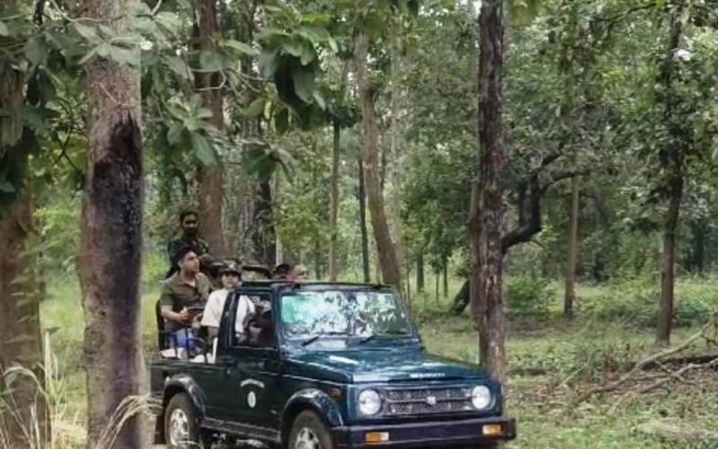 Olympian Manu Bhaker visited Barnawapara Sanctuary with family, 27th All India Forest Sports Competition 2024, Raju Agasimni, Chief Forest Conservator Raipur Circle Mayank Agarwal, Divisional Forest Officer Balodabazar, Barnawapara Sanctuary Superintendent Anand Kudraya, Chhattisgarh, Khabargali