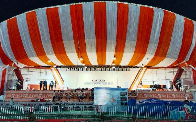 A grand Rajyotsav will be organized in Naya Raipur from 4th to 6th November. Spectators will get free bus service.. Learning driving licenses will be made. Renowned artists will give cultural performances.. Shilp Gram, Food Court and Meena Bazaar will be the center of attraction, Chhattisgarh, Khabargali