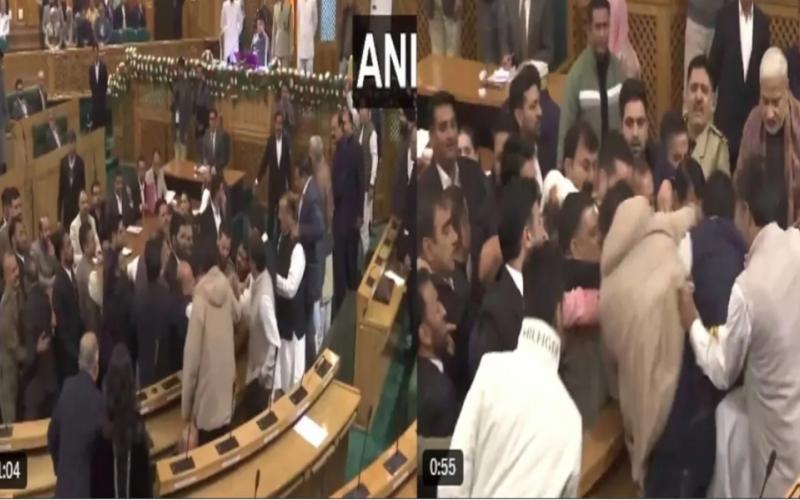 Chaos over the proposal to restore Article 370, situation reached till scuffle, Jammu, Khabargali, Jammu and Kashmir Assembly