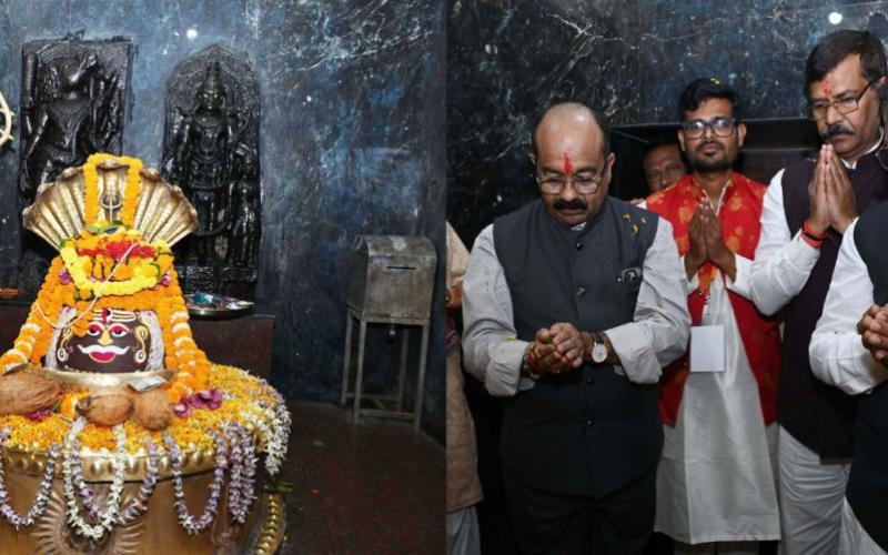 Our cultural and religious traditions also bring joy in life, Chief Minister Sai participated in Kartik Punni Mela at Mahadev Ghat, Raipur, On the occasion of Kartik Purnima, Chief Minister Shri Vishnu Dev Sai reached Mahadev Ghat on the banks of the holy Kharun river in the capital Raipur and took darshan of Shri Hatkeshwar Mahadev and Maa Kali, Chhattisgarh, Khabargali