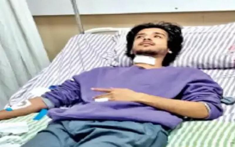 चायनीज मांझे से NIT छात्र का गला कटा, बाइक से गिरा अस्पताल में भर्ती खबरगली NIT student's throat cut by Chinese manja, falls from bike, admitted to hospital  cg news hindi news c