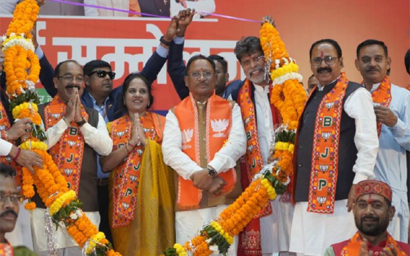 A triple engine government has to be formed in Raipur so that the pace of development can be accelerated - CM Say, Raipur, Khabargali