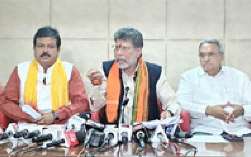 BJP President asked 5 questions to Congress, why does Congress want to stage protests where the law is doing its work? BJP State President Kiran Singh Dev on Enforcement Directorate ED filing charge sheet in court in National Herald case, Chhattisgarh, Khabargali