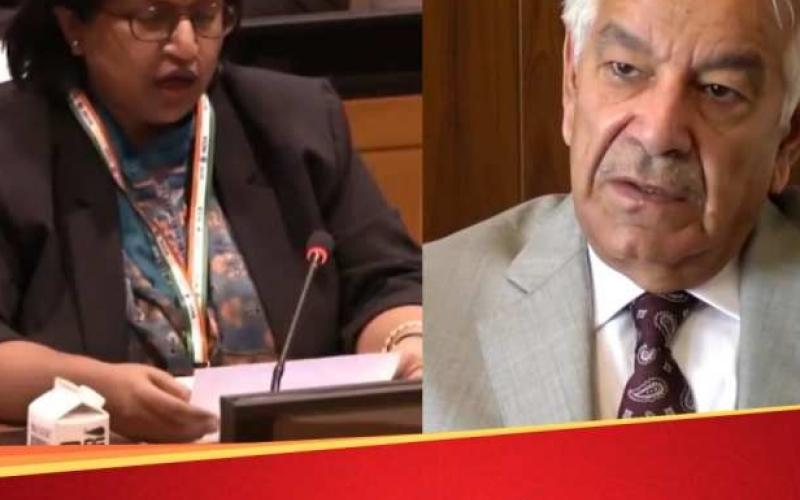 India exposed Pakistan in the United Nations... Pakistan's Defense Minister confessed to harboring terrorists, India's Deputy Permanent Representative Yojana Patel, Pakistan's Defense Minister Khawaja Asif, Khabargali