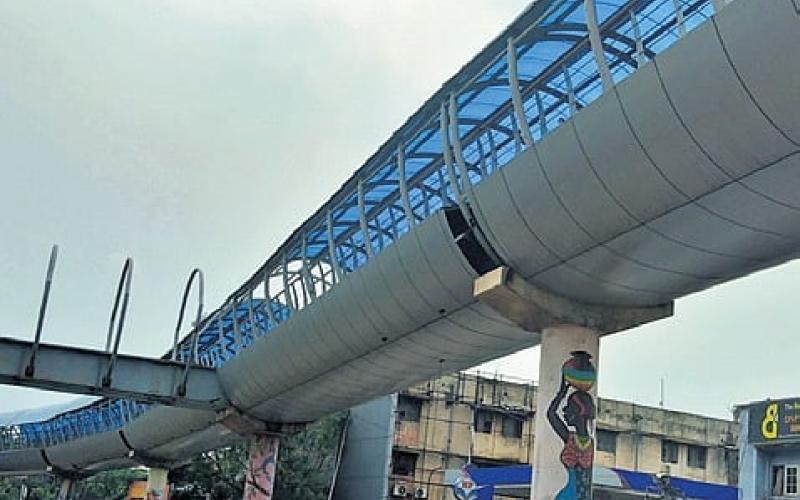 After 7 years, the incomplete skywalk will now be built, Rs 37.75 crore approved latest News Cg hindi news Raipur news khabargli 
