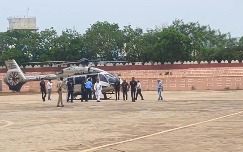 There was a problem with Chief Minister Vishnu Dev Sai's helicopter, information was received before the flight latest news hindi news big news khabargali 