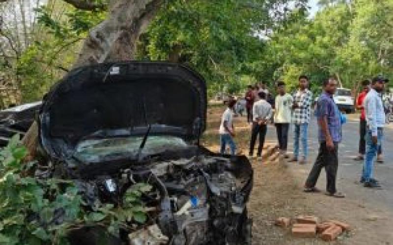 Drunk car driver hits 2 bikes, 4 young men and women returning from birthday celebrations die latest News hindi News big News Chhattisgarh news khabargali 
