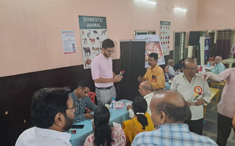 Huge health camp organized by Saint Shri Gajanan Maharaj Institute, Raipur, Chhattisgarh, Khabargali
