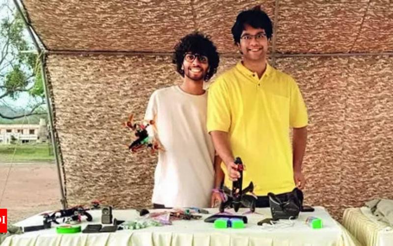 Two students made a bomb dropping drone in the hostel itself, got an order from the army after testing hindi news big news khabargali 