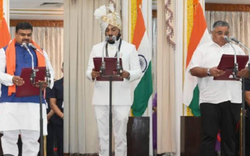 All three ministers took oath at Raj Bhavan, distribution of departments will be done in the afternoon Chhattisgarh News hindi news latest News Raipur Chhattisgarh News khabargali 