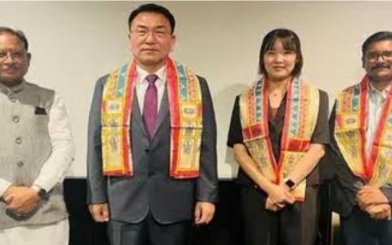 Chief Minister Vishnudev Sai invites investment to South Korea, Chhattisgarh to get clean energy and Chhattisgarh News Raipur latest News khabargali 