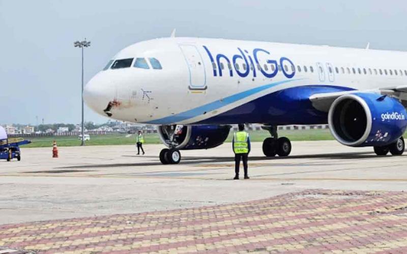 Indigo flight collided with a bird, panic spread among the passengers in the air, emergency landing was made in Nagpur hindi News big news latest News khabargali 