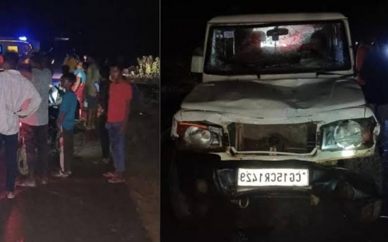 Major accident in Jashpur: Villagers going for Ganesh immersion were crushed by a speeding Bolero, three dead, more than 25 injured Chhattisgarh News hindi News latest News khabargali 