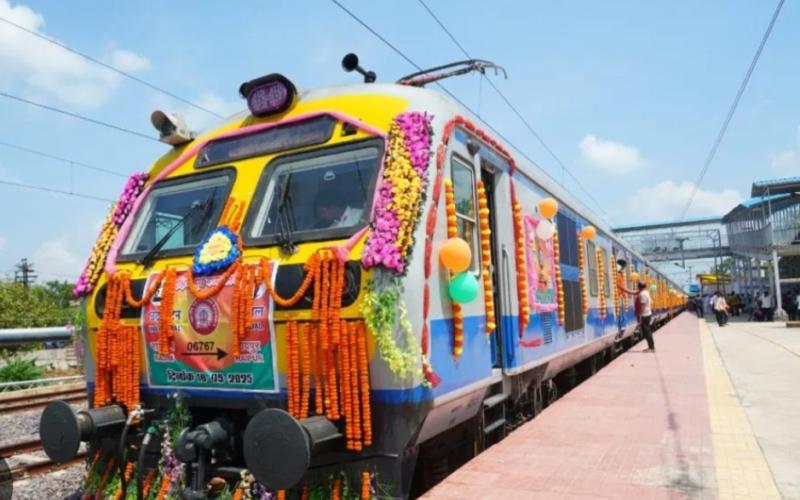 Rajim-Raipur new MEMU train service inaugurated, CM Sai and many other leaders flagged off Chhattisgarh News hindi news latest News khabargali 