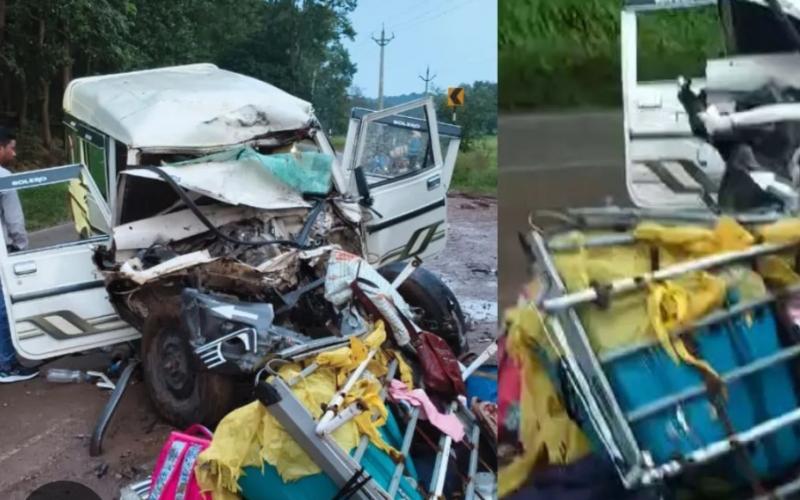 Five people, including three women, were killed in a collision between a Bolero and a truck. They were on a Madhya Pradesh tourist trip. Hindi news latest news khabargali 
