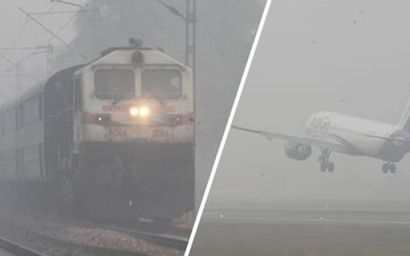 Fog wreaks havoc in the country, 15 flights cancelled, 32 trains delayed, Tejas-Humsafar delayed by several hours hindi news big news khabargali 