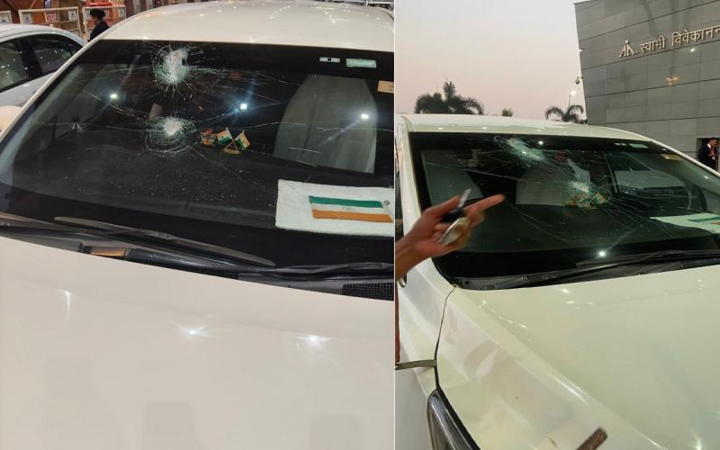 Union Minister Tokhan Sahu's car met with an accident, suddenly hit an iron rod, narrowly escaped. Hindi News latest News khabargali 