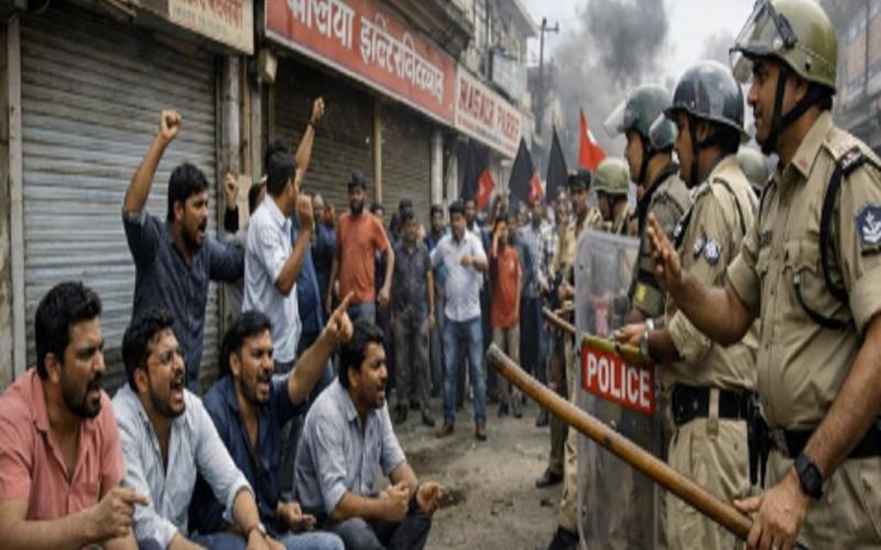 Tension prevails during Chhattisgarh bandh, traders in Jagdalpur raise objections