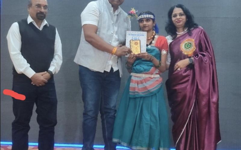 Sai Convent High School, Gondwara, held its annual day celebration; students presented colorful performances. Chief Guest Nand Kishore Sahu praised the students, Mrs. Megha Sharma, Raipur, Chhattisgarh, Khabargali