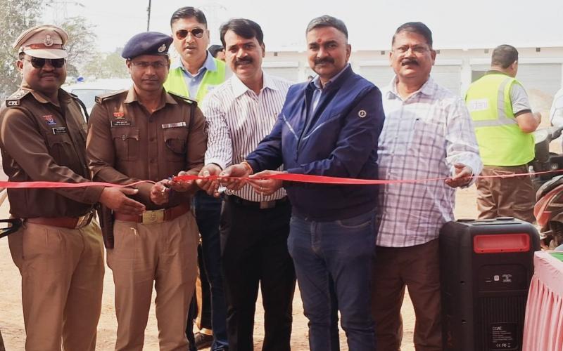 Adani Power takes a major initiative towards road safety, distributing helmets to over 100 drivers in Chikhli, Raigarh, Chhattisgarh. - Khabargali