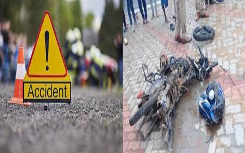  A vehicle from the former minister's convoy collided with two bike riders, resulting in the tragic death of two youths.hindi news jagdalpur khabargali 