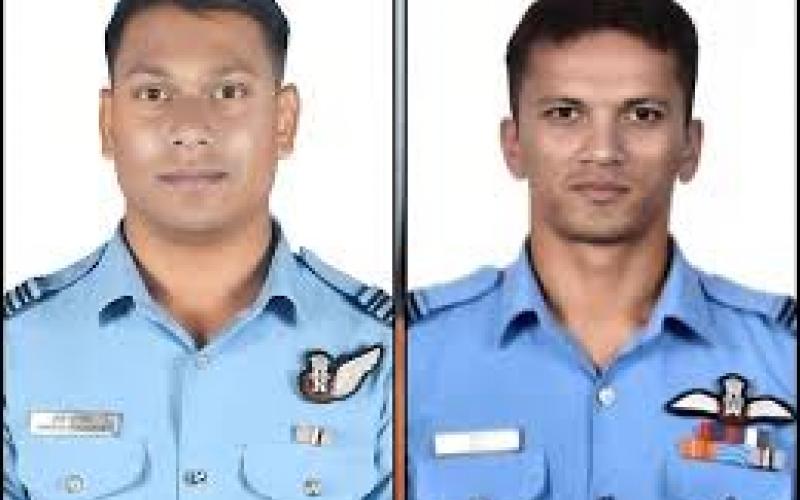 Air Force fighter plane crashes in Assam, two brave pilots martyred hindi news assam news khabargali 