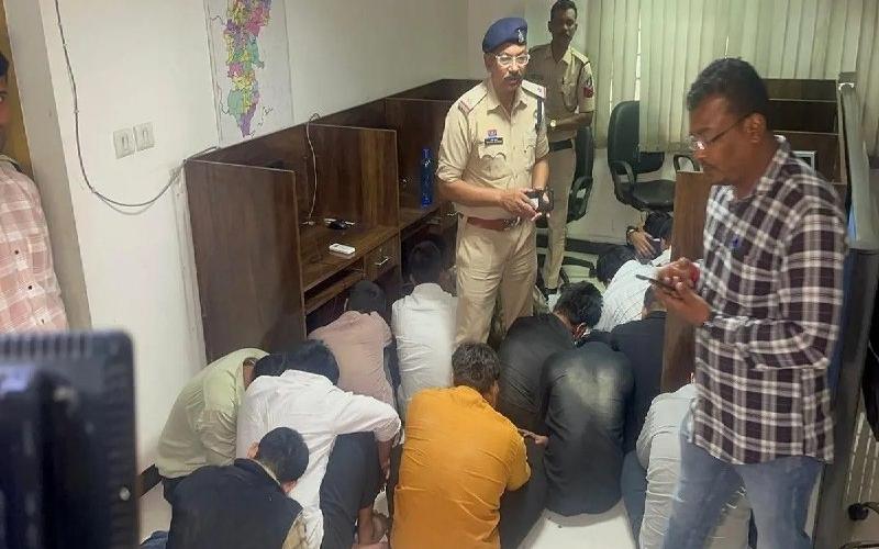Americans were defrauded of crores of rupees in the name of loans, the accused received a salary of 25 thousand rupees per month, 42 arrested. hindi news cg news latest news khabargali 