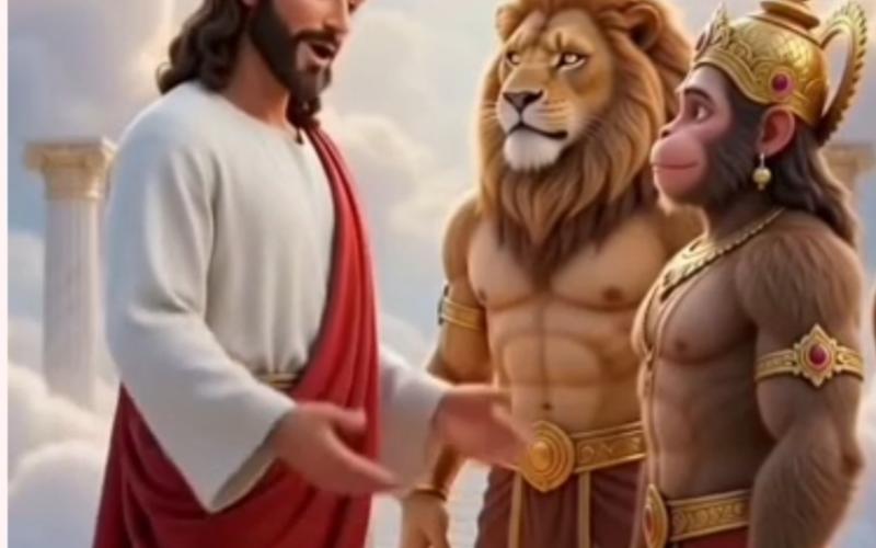 Jesus Christ portrayed as superior to Hindu deities on social media; Hindu organizations demand investigation and action. Hindi news latest news khabargali 