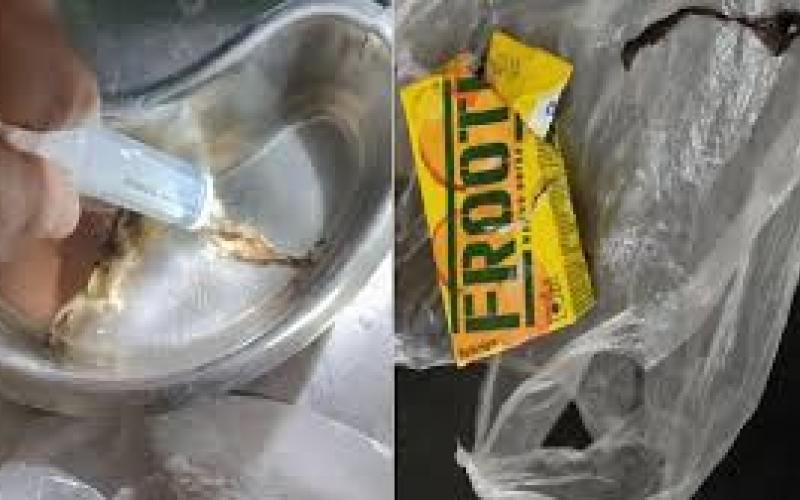 Lizard-like remains found in Frooti pouch; girl falls ill and is hospitalized. dhamtari hindi news big news khabargali 