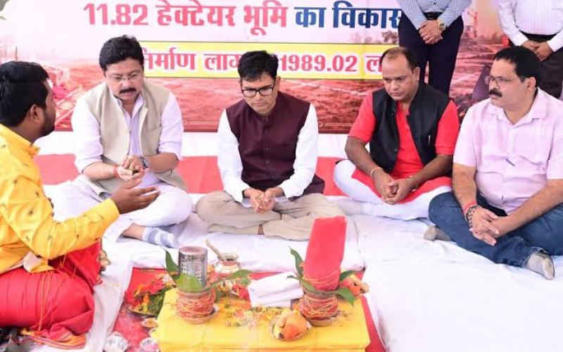 Nava Raipur to become the country's leading greenfield city; groundbreaking ceremony held for a residential project worth ₹119.89 crore. chhattisgarh hindi news khabargali 