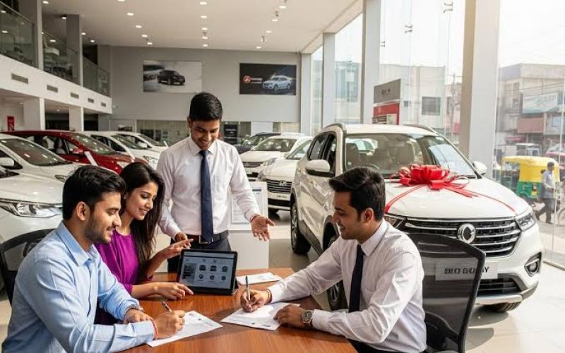 Pre-bookings for Navratri and Diwali are picking up pace, with waiting periods ranging from 15 days to two months; demand for EVs has also risen. raipur chhattisgarh hindi news khabargali 