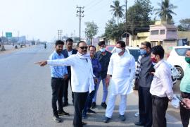 MLA and Parliamentary Secretary Vikas Upadhyay, Sundar Nagar Old Toll Plaza, NHI, Accident, Public Works Department, Raipur, Khabargali