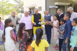 Educational Institution, Satta Sundari Kalibari Higher Secondary School, Vidya Bharati Talent Promotion, Distribution of Sports Goods to Children, Raipur, Khabargali