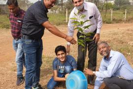 Environment Club, Team of Tree, Ayush Chelani, NH Goyal, Principal Shiladitya Ghosh, Administrator SK Tomar, teamfortrees, Raipur, Khabargali,