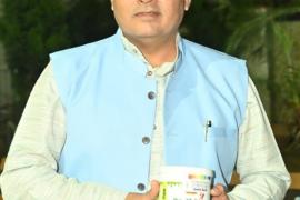 Mayor Ejaz Dhebar, former minister Ajay Chandrakar, paint box made of cow dung, Union Minister Nitin Gadkari, CM Bhupesh Baghel, khabargali